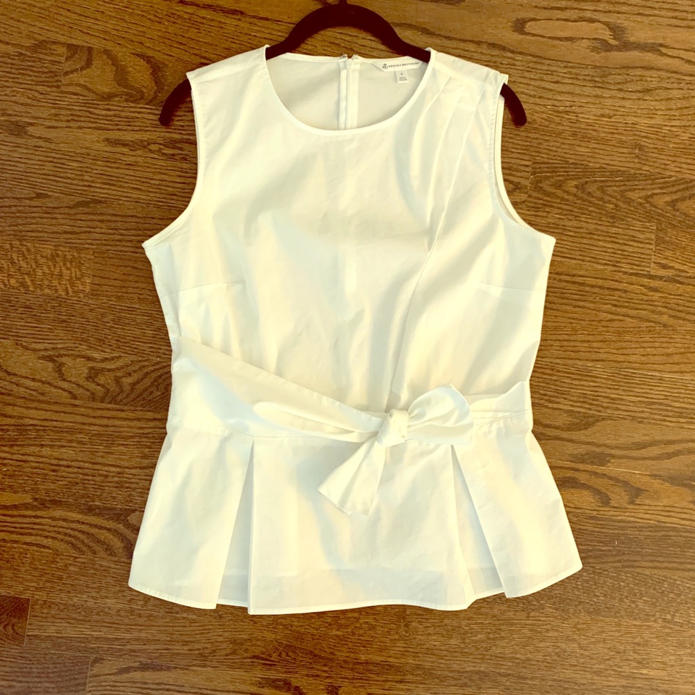 Brooks brothers white blouse